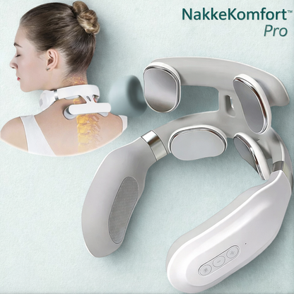 NakkeKomfort™ Pro - Ergonomisk nakkemassasje med varme og EMS-stimulation