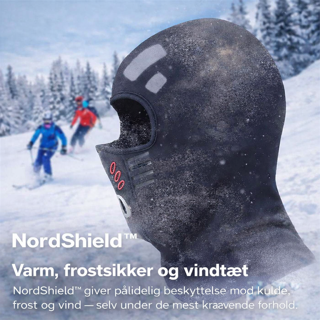 NordShield™ - Én vintermaske. Fuld beskyttelse. Maksimal komfort.