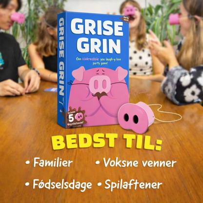 GriseGrin™ - Det latterligste spil, hvor grin er forbudt