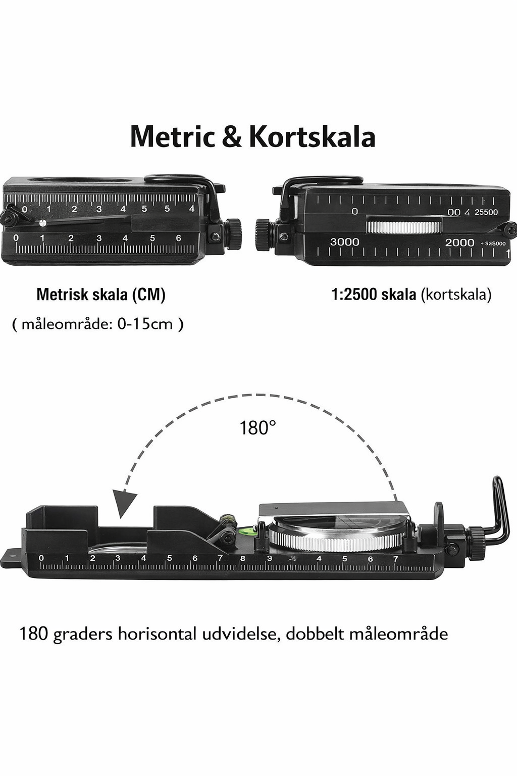 NordKompas™ Ekspedition – Robust kompas til friluftsliv og eventyr