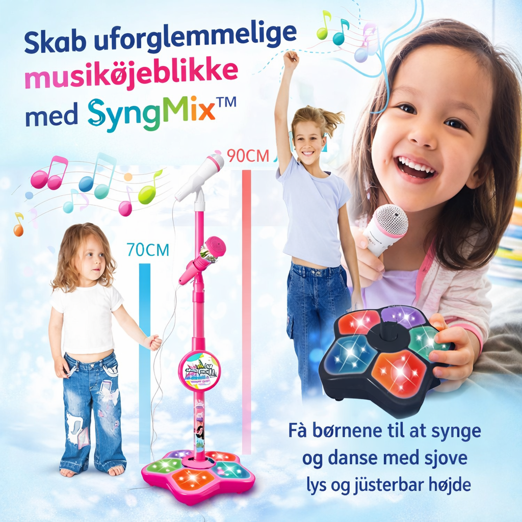 SyngMix™ - En mikrofon til syngende legeglæde for børn