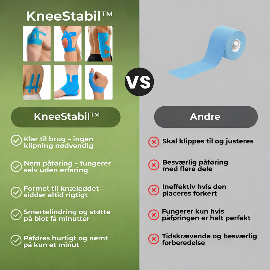 KneeStabil™ – Fleksibel knæstøtte til hverdag og træning