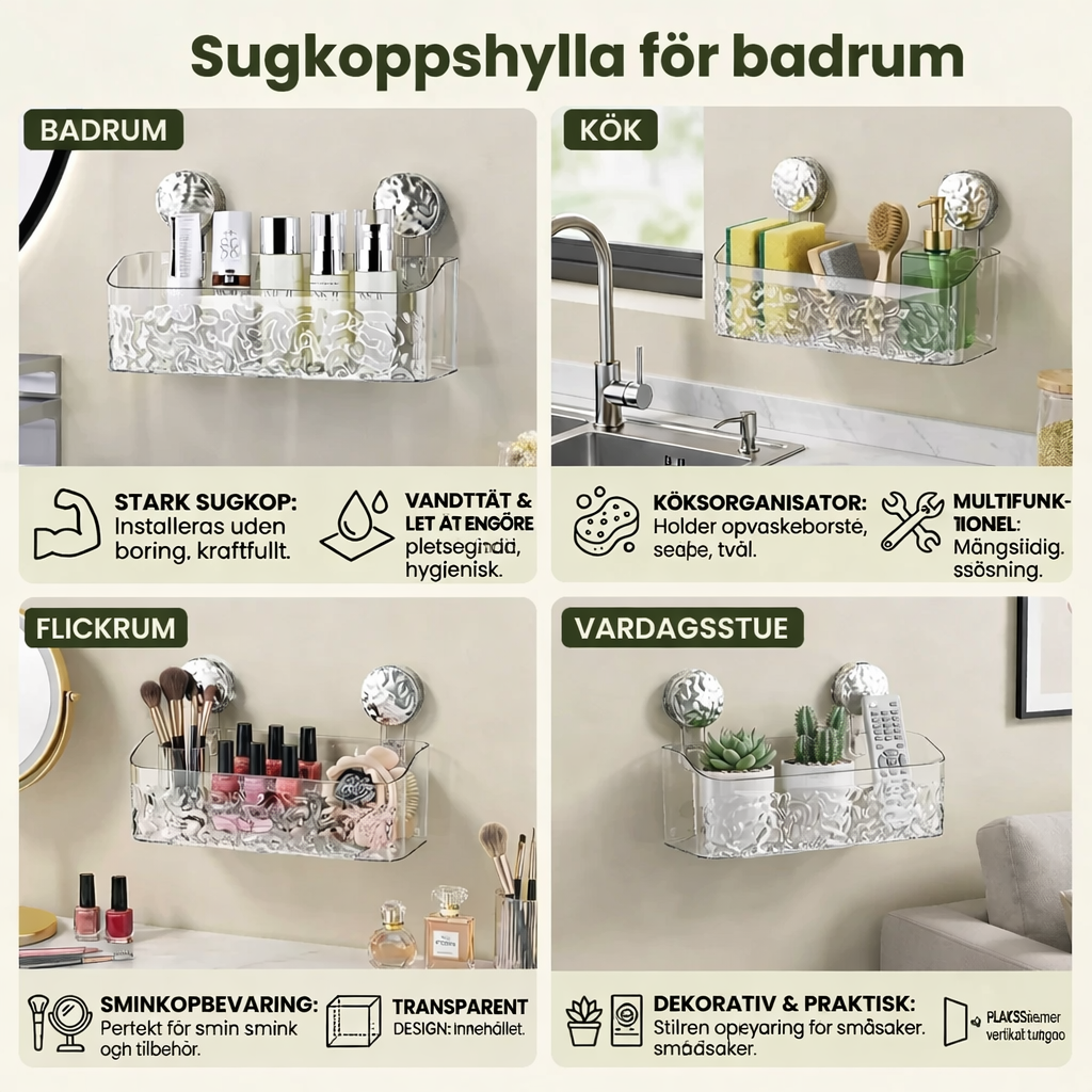 NordHylde™ – Stilren hylde til bad og opbevaring