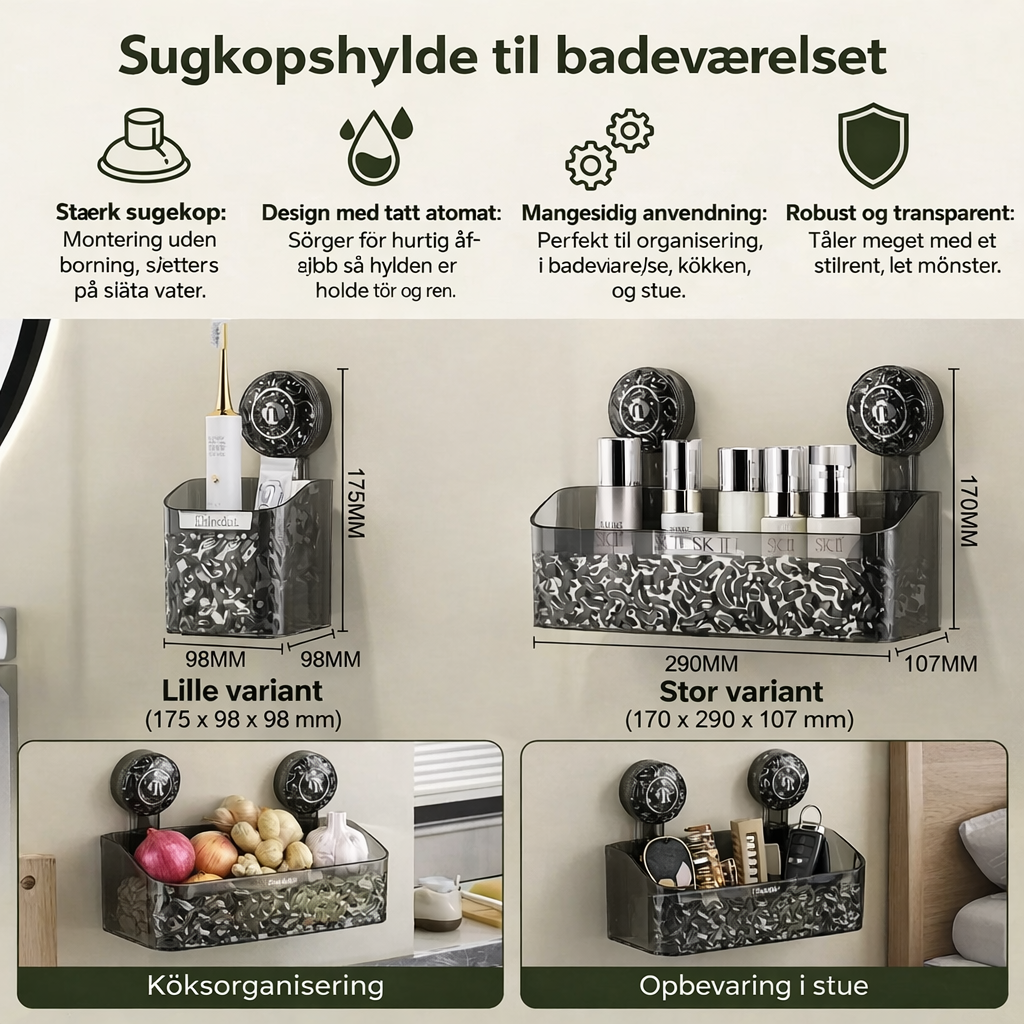 NordHylde™ – Stilren hylde til bad og opbevaring