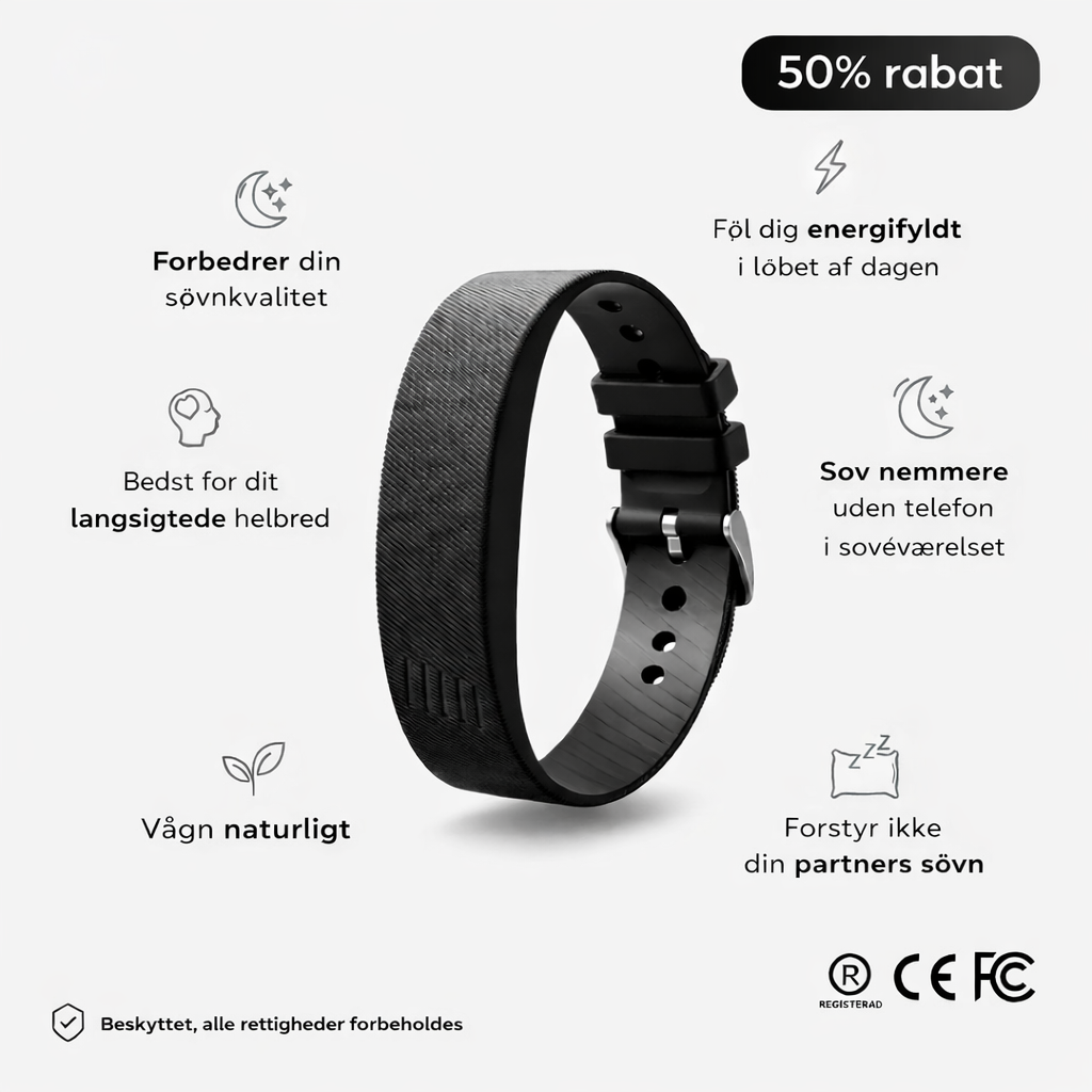 VibeVæk™ – Silent Vibrationsalarm til Rolig Opvågning