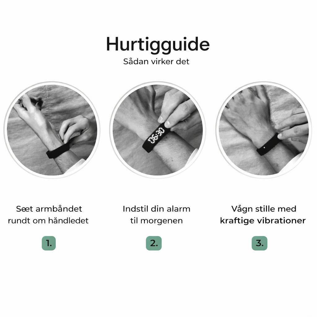 VibeVæk™ – Silent Vibrationsalarm til Rolig Opvågning
