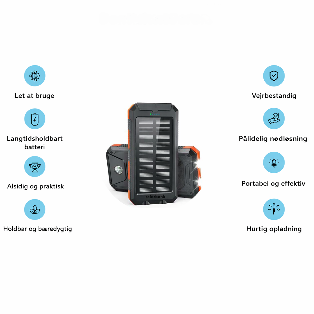 SolKraft™ – Solcelle-Powerbank