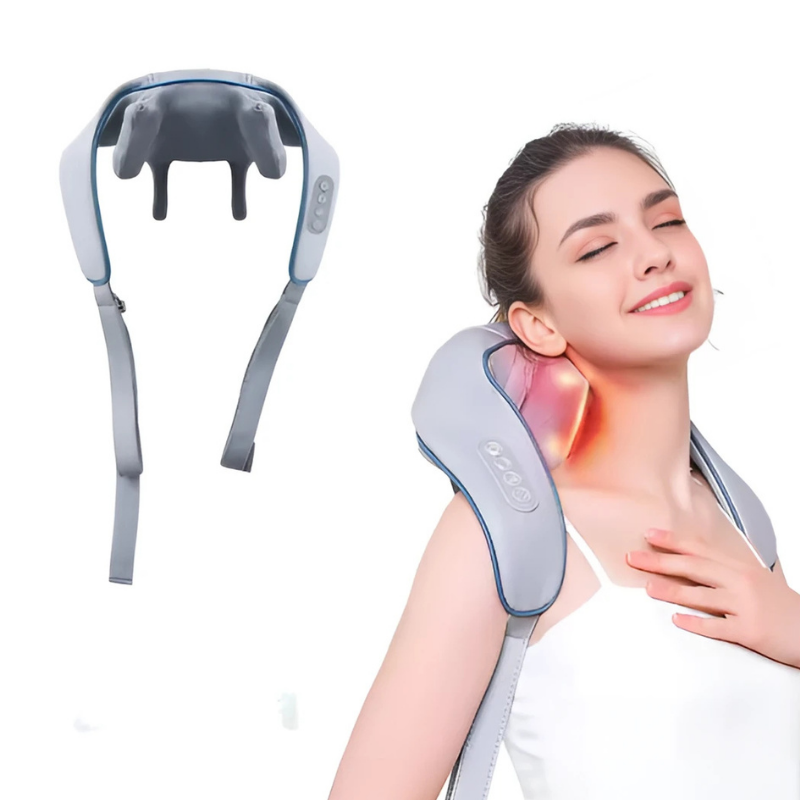 NeckMassager: Beroligende Hede Afslappende Nakke Og Skuldermassageapparat