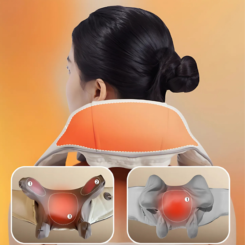 NeckMassager: Beroligende Hede Afslappende Nakke Og Skuldermassageapparat