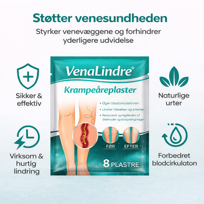 VenaLindre™ – Micronåle-patch til støtte for vener og lindring af tunge ben