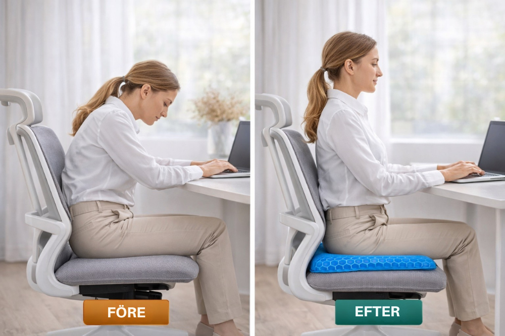 ErgoPude™ – Ergonomisk Siddepude til Komfort Hele Dagen