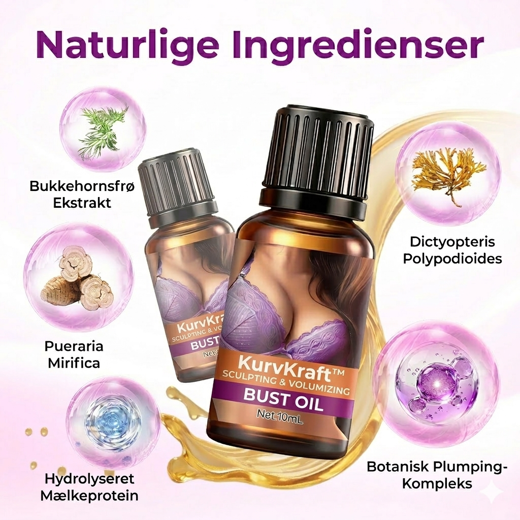 KurvKraft™ – Opstrammende & Volumegivende Busteolie