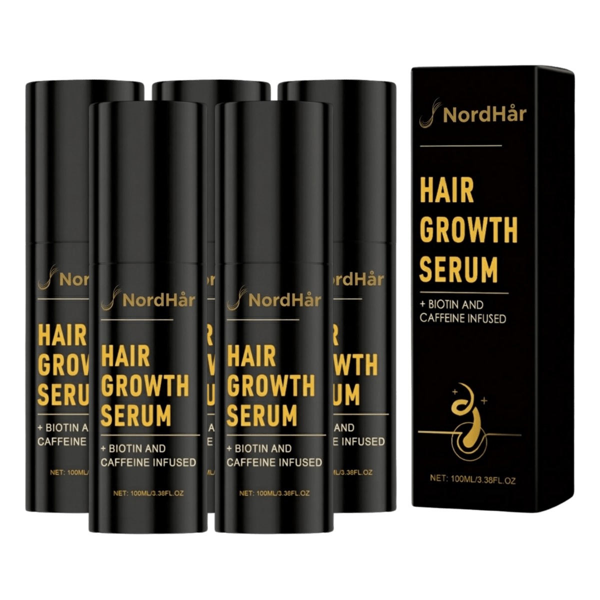 NordHår™ Hårvækstspray | Hjælper med at reducere hårtab og gør dit hår synligt fyldigere på blot 14 dage