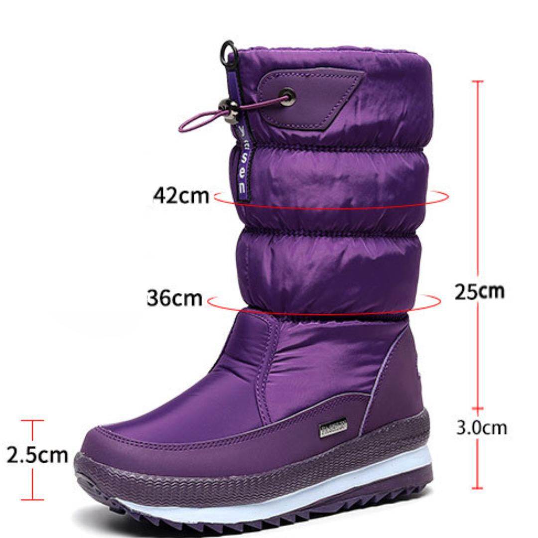 NordBoots™ | Skridsikre og Vandtætte Snestøvler med Fuskepels