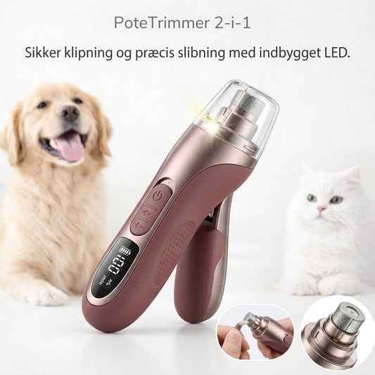 Kloklipper med LED-lys – Præcisionstrimmer til Sikker Klopleje for Kæledyr