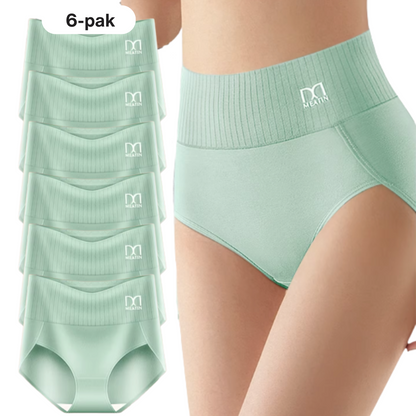 TrygForm™ | 6-pak åndbare og behagelige trusser med høj talje og mavestøtte