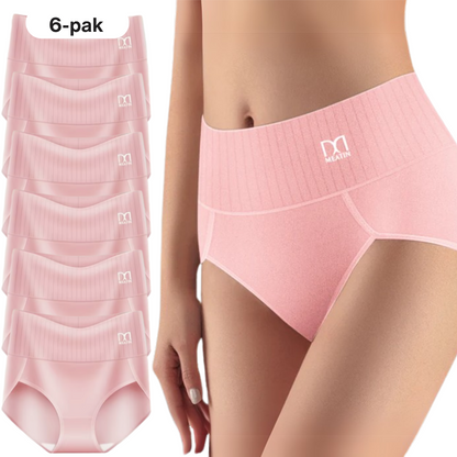 TrygForm™ | 6-pak åndbare og behagelige trusser med høj talje og mavestøtte