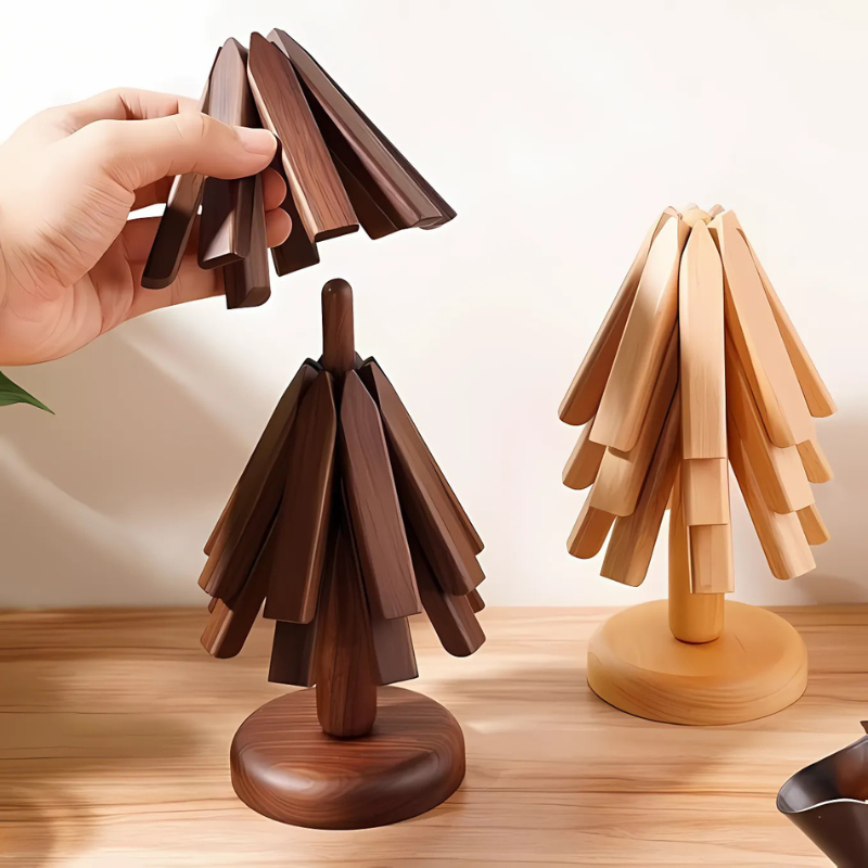 Trivetree™ – Træ Bordskånere & Varmeresistent Bordmåtte