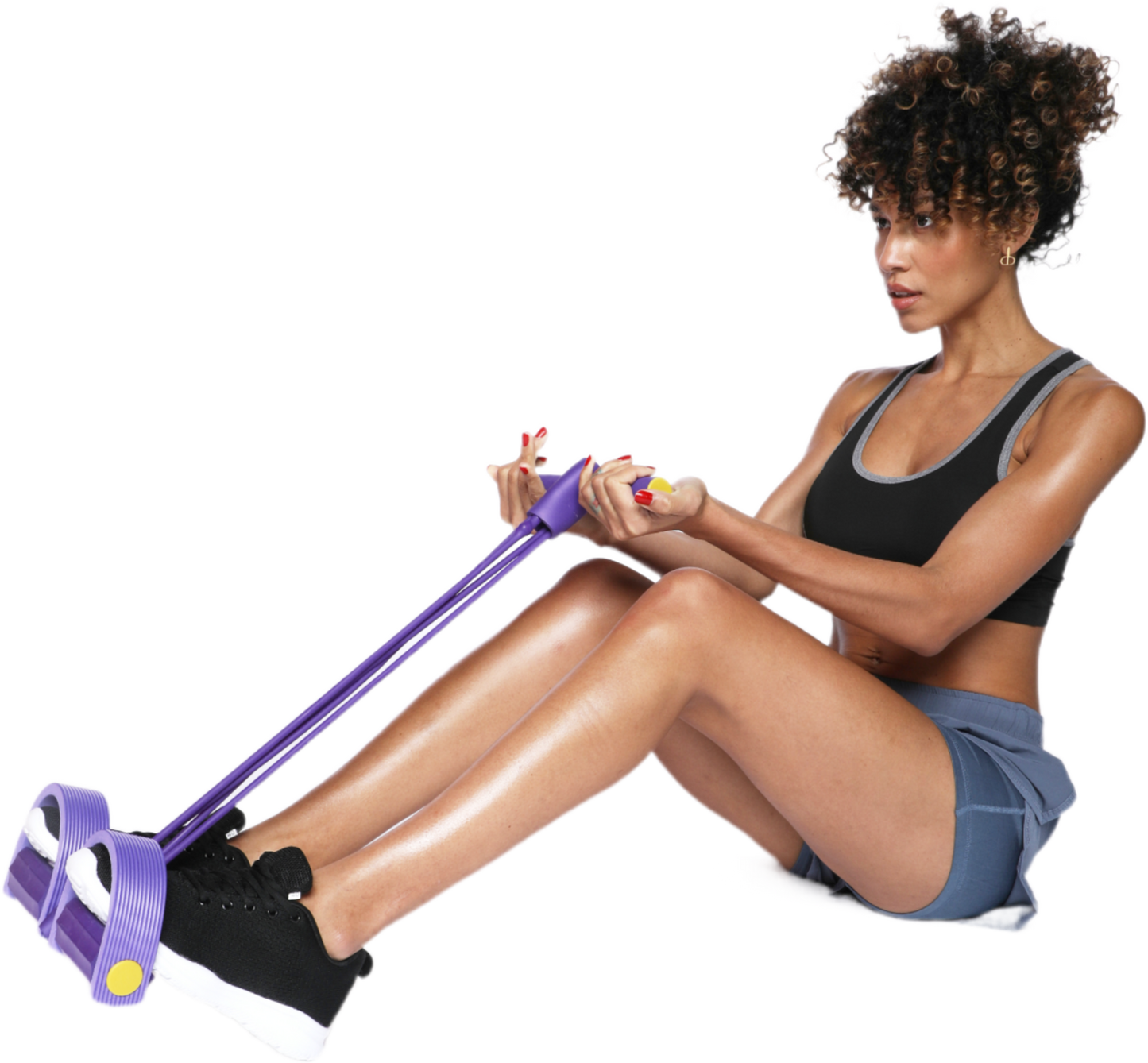 Multifunktionelt Træningsbånd – Modstandsbånd til Helkropstræning med Fodpedal