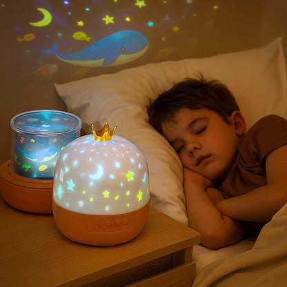 Drømmelys™ – Magisk Natlampe & Stjerneprojektor til Børn