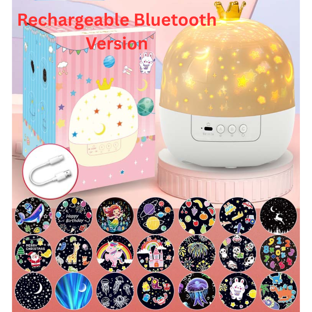 Drømmelys™ – Magisk Natlampe & Stjerneprojektor til Børn