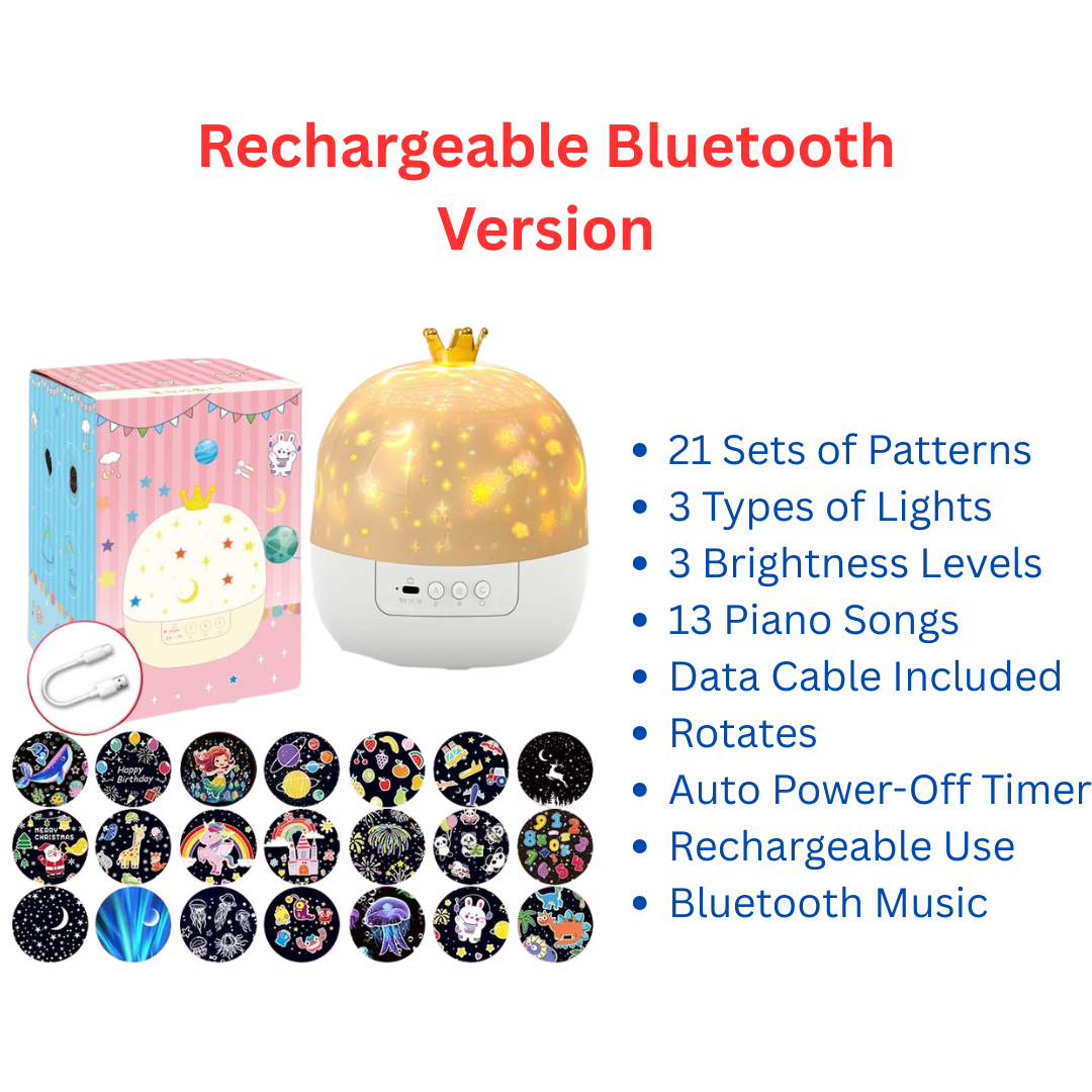 Drømmelys™ – Magisk Natlampe & Stjerneprojektor til Børn