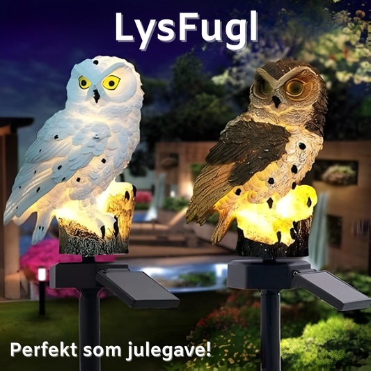 LysFugl™ – Solcelledrevet Uglelampe til Haven