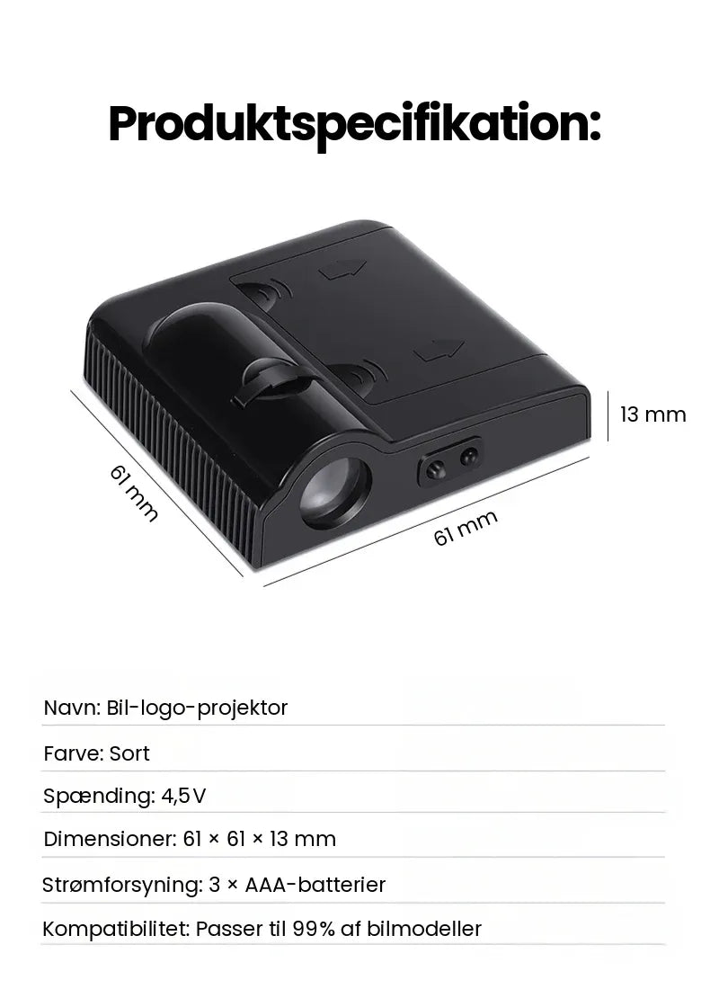NordSign™ | Gør dit bil-logo synligt – hver gang døren åbnes
