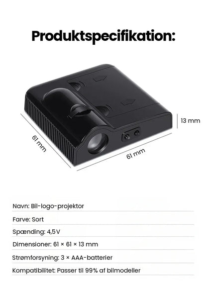 NordSign™ | Gør dit bil-logo synligt – hver gang døren åbnes