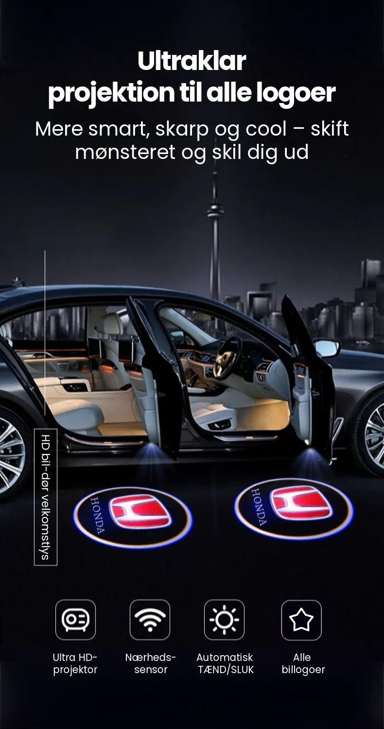 NordSign™ | Gør dit bil-logo synligt – hver gang døren åbnes