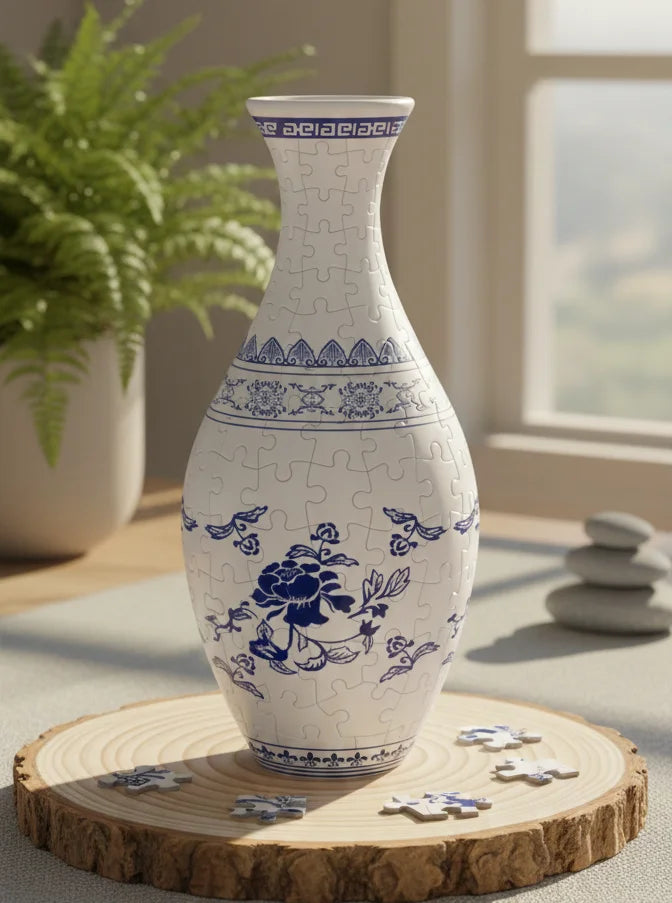 VasaNova™ – 3D Puslespil & Vandtæt Vase i Ét