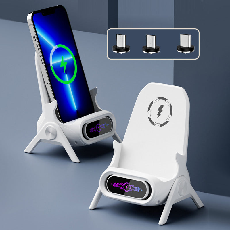 NordCharge™ | Multifunktionel trådløs hurtigoplader med telefonstand