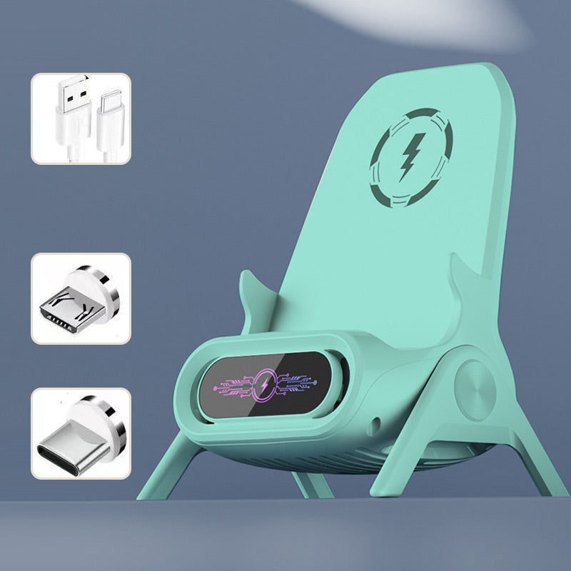 NordCharge™ | Multifunktionel trådløs hurtigoplader med telefonstand