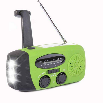 NødRadio™ – Multifunktionel solcelledrevet nødradio med oplader