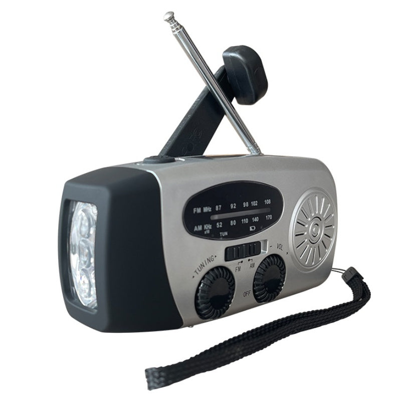 NødRadio™ – Multifunktionel solcelledrevet nødradio med oplader
