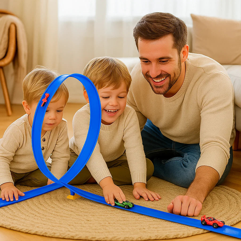 TurboRacer™ | Fleksibelt racerbane-eventyrsæt til børn